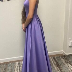 Elegant Purple Evening Gown